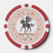 Aangepaste Foto Zodiac Teken Boogschutter Poker Chips (Voorkant)