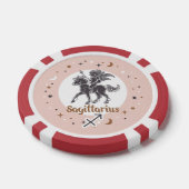 Aangepaste Foto Zodiac Teken Boogschutter Poker Chips (Enkel)