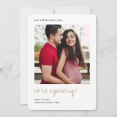 Aangepaste foto Zwangerschapskaart Aankondiging (Voorkant)