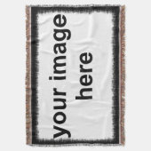 Aangepaste foto zwarte rand deken (Voorkant Verticaal)