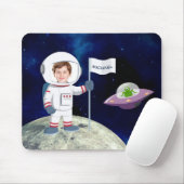 Aangepaste fotoagent op Moon Kinder Fun Muismat (Met muis)