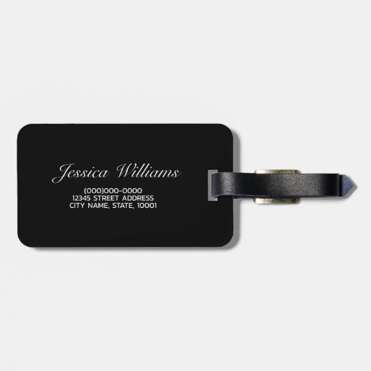 Aangepaste fotobagage bagagelabel (Achterkant horizontaal)