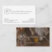 Aangepaste fotobakkerij visitekaartje (Voorkant / Achterkant)