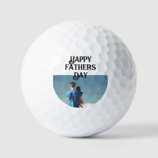 Aangepaste fotobal Happy Fathers Day Golfballen