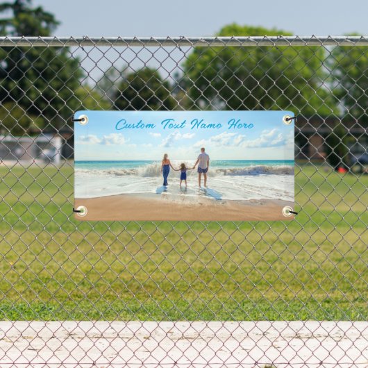 Aangepaste fotobanner met tekst spandoek (Insitu)