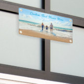 Aangepaste fotobanner met tekst spandoek (Buitenkant Gebouw)
