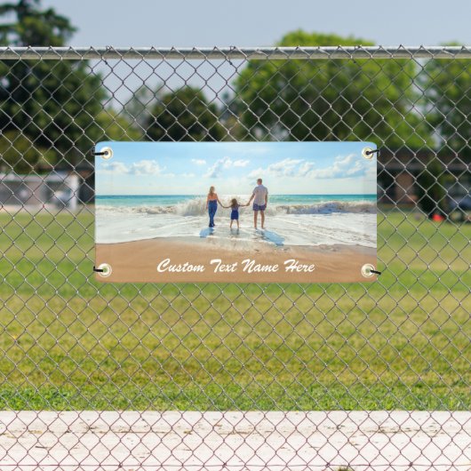 Aangepaste fotobanner met uw foto's en tekst spandoek (Insitu)