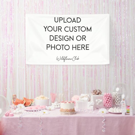Aangepaste fotobanner spandoek (Feest)
