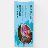 Aangepaste fotobanner voor huisdieren adoptie spandoek (Verticaal)