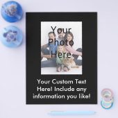 Aangepaste fotobrochure flyer (Enkel)