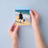 Aangepaste fotobrochure met uw foto's en tekst flyer (Hand)