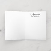 Aangepaste fotobruiloft Bedankt Folie Wenskaart (Binnenlaag)