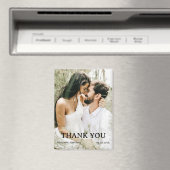 Aangepaste fotobruiloft Bedankt Magneet (Insitu (Vaatwasser))