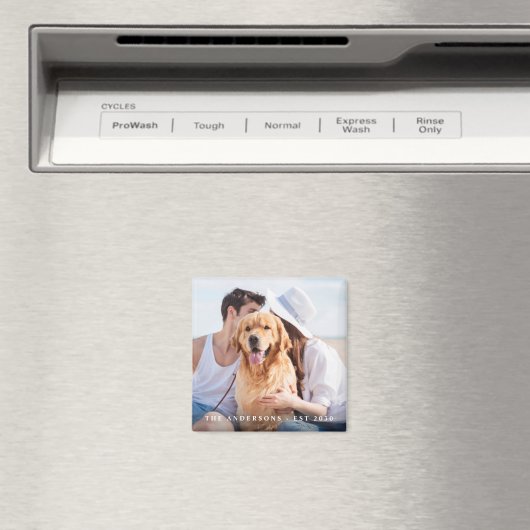 Aangepaste fotobruiloft magneet (Insitu (Vaatwasser))