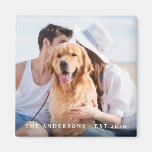 Aangepaste fotobruiloft magneet