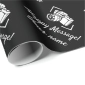 Aangepaste fotocamera-cadeau voor fotograaf cadeaupapier (Rol Hoek)