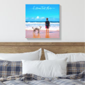 Aangepaste fotocanvas Print uw foto's en tekst (Insitu (Slaapkamer))
