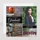 Aangepaste fotocollage afstuderen klasse van 2024 aankondiging (Voorkant / Achterkant)