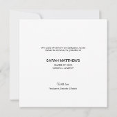 Aangepaste fotocollage afstuderen klasse van 2024 aankondiging (Achterkant)