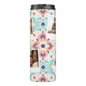 Aangepaste fotocollage boho gepersonaliseerde tumb thermosbeker (Achterkant)