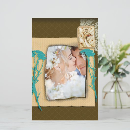 Aangepaste  fotocollage briefpapier (Staand voorkant)