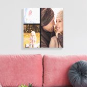 Aangepaste Fotocollage Canvas - Zwart Lijst Afdruk (Insitu (Woonkamer))