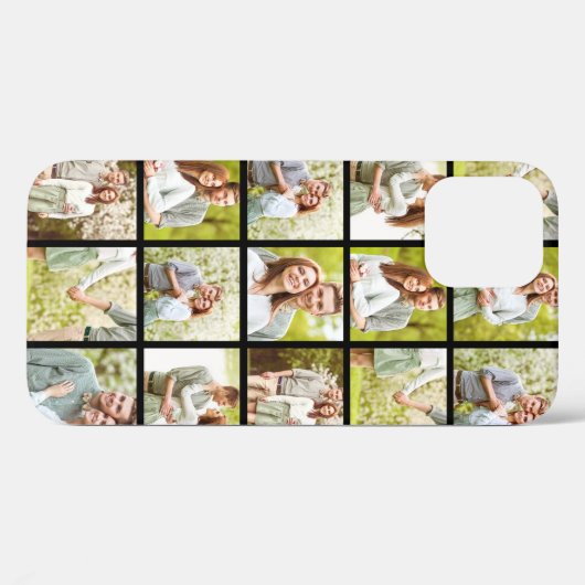Aangepaste fotocollage Case-Mate iPhone case (Achterkant (horizontaal))