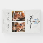 Aangepaste fotocollage Doop Doop Achtergrond Spandoek (Horizontaal)