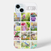 Aangepaste fotocollage en -naam Case-Mate iPhone case (Achterkant)