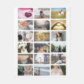 Aangepaste fotocollage fleece deken (Voorkant)