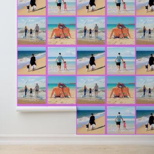 Aangepaste fotocollage gepersonaliseerd uw eigen o behang