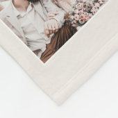 Aangepaste Fotocollage Gepersonaliseerde Beige Fleece Deken (Hoek)