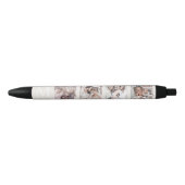 Aangepaste Fotocollage Gepersonaliseerde Beige Zwarte Inkt Pen (Voorkant)