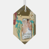 Aangepaste  fotocollage glas ornament (Voorkant Rechts)