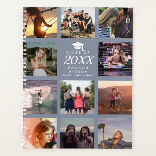 Aangepaste fotocollage instagram klasse Afstuderen Planner (Voorkant)