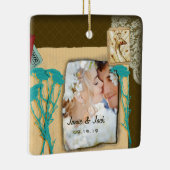 Aangepaste fotocollage keramisch ornament (Rechts)