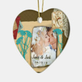 Aangepaste  fotocollage keramisch ornament (Links)