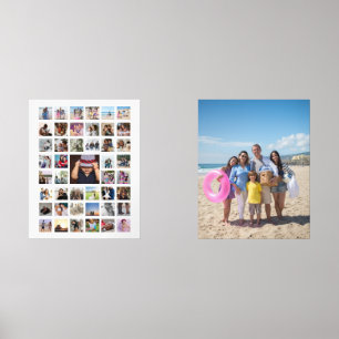 Aangepaste fotocollage muurkunst sets