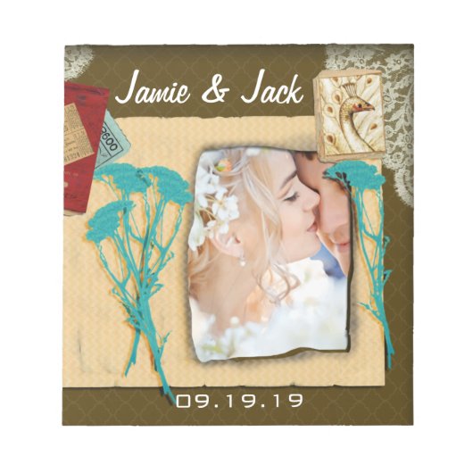 Aangepaste fotocollage notitieblok (Voorkant)