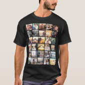 Aangepaste fotocollage op instagram t-shirt (Voorkant)