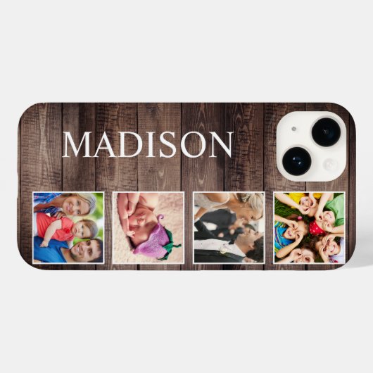 Aangepaste fotocollage Rustic Farmhouse Case-Mate iPhone Case (Achterkant (horizontaal))