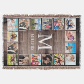 Aangepaste fotocollage Rustic Farmhouse Deken (Voorkant)