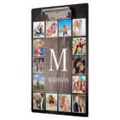 Aangepaste fotocollage Rustic Farmhouse Klembord (Links)