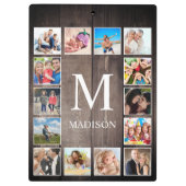 Aangepaste fotocollage Rustic Farmhouse Klembord (Achterkant)
