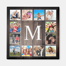 Aangepaste fotocollage Rustic Farmhouse Magneet