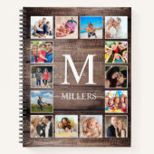 Aangepaste fotocollage Rustic Farmhouse Notitieboek (Voorkant)