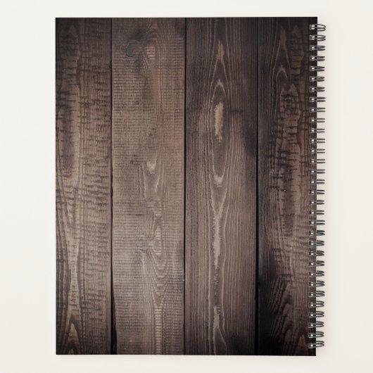 Aangepaste fotocollage Rustic Farmhouse Planner (Achterkant)