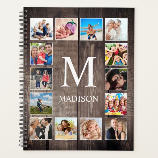 Aangepaste fotocollage Rustic Farmhouse Planner (Voorkant)