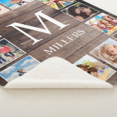 Aangepaste fotocollage Rustic Farmhouse Sherpa Deken (3/4)