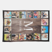 Aangepaste fotocollage Rustic Farmhouse Theedoek (Horizontaal)